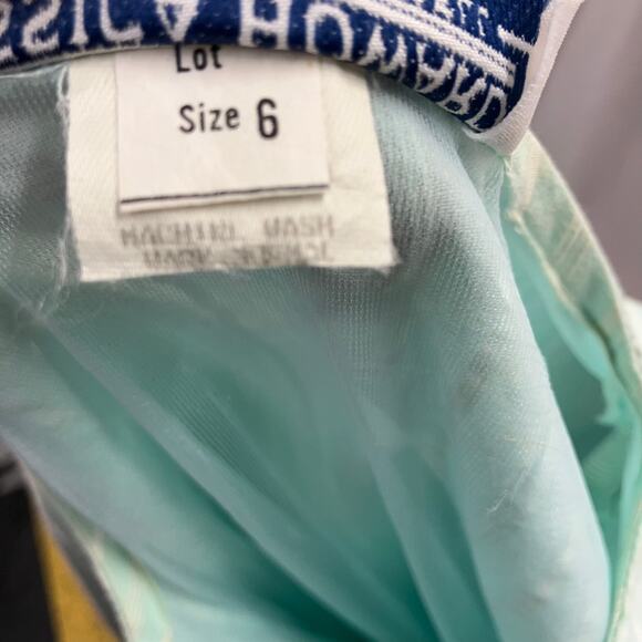 Vintage 80's Jessica Howard Striped Pastel Short sleeve Dress Womens 6 Smocked - Picture 11 of 16